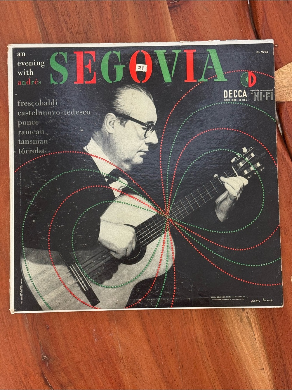 🎵 Vintage 1954 Andrés Segovia Classical Guitar Vinyl LP 🎵
